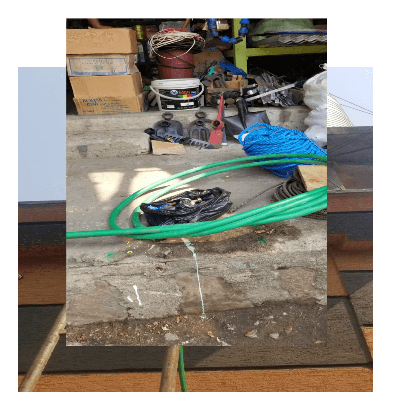 Technician repairing the tank